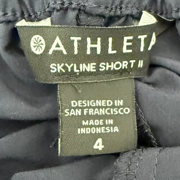 Athleta Skyline Shorts II Navy Size 4 - Picture 3 of 4